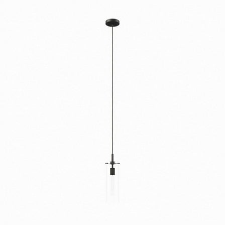 Modway Skylark Pendant Light in Clear Black