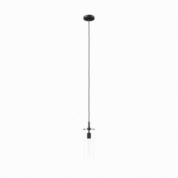 Modway Skylark Pendant Light in Clear Black