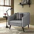 thumbnail image 1 of Modway Slide Upholstered Fabric Armchair in LightGray, 1 of 6