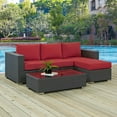 thumbnail image 1 of Modway Sojourn 3 Piece Outdoor Patio Sunbrella® Sectional Set, Multiple Colors, 1 of 7