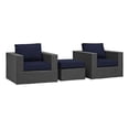 thumbnail image 1 of Modway Sojourn 3 Piece Outdoor Patio Sunbrella Sectional Set, Multiple Colors, 1 of 6