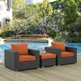 thumbnail image 1 of Modway Sojourn 3 Piece Outdoor Patio Sunbrella® Sectional Set in Canvas Tuscan, 1 of 6