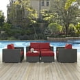 thumbnail image 1 of Modway Sojourn 5 Piece Outdoor Patio Sunbrella® Sectional Set, Multiple Colors, 1 of 7