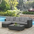 thumbnail image 1 of Modway Sojourn 5 Piece Outdoor Patio Sunbrella® Sectional Set, Multiple Colors, 1 of 8