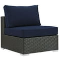 thumbnail image 1 of Modway Sojourn Outdoor Patio Fabric Sunbrella® Armless in Canvas Navy, 1 of 3