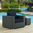 thumbnail image 1 of Modway Sojourn Outdoor Patio Sunbrella Armchair, Navy, 1 of 4