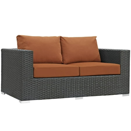 Modway Sojourn Outdoor Patio Sunbrella® Loveseat in Canvas Tuscan