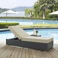 thumbnail image 1 of Modway Sojourn Outdoor Patio Sunbrella® Chaise Lounge in Canvas Antique Beige, 1 of 4