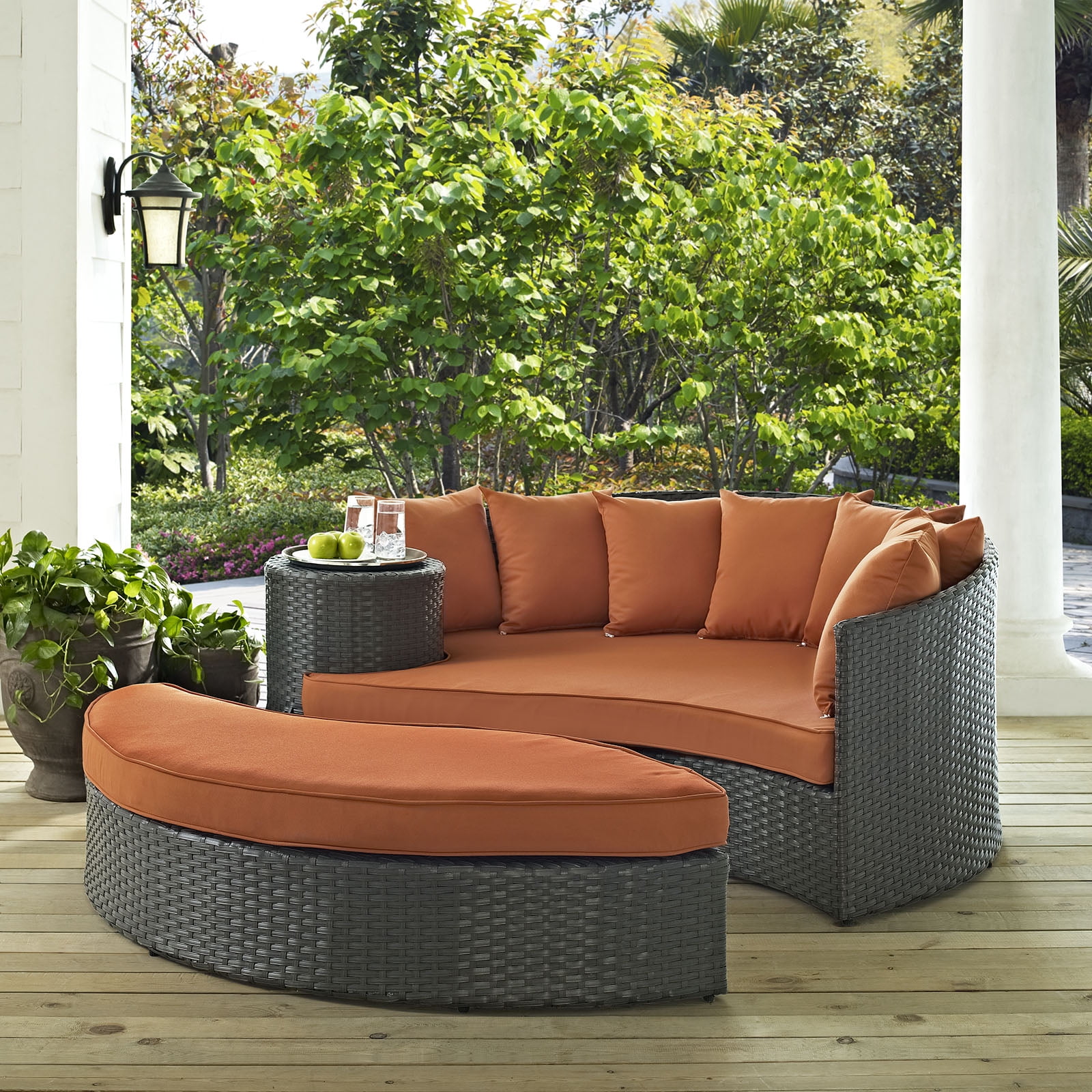 Modway Sojourn Outdoor Patio Sunbrella® Daybed in Canvas Tuscan