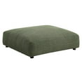 thumbnail image 1 of Solace Modular Corduroy Upholstered Ottoman in Fern, 1 of 7