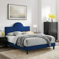 thumbnail image 1 of Modway Soleil Performance Velvet King Bed in Navy, 1 of 10