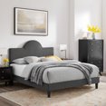 thumbnail image 1 of Modway Soleil Performance Velvet Full Bed in Charcoal, 1 of 10