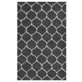 thumbnail image 1 of Modway Solvea Moroccan Trellis 5x8 Shag Area Rug in Dark Gray and Ivory, 1 of 7