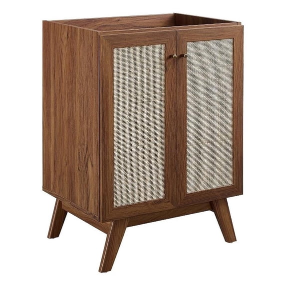 Modway Soma 24” Bathroom Vanity Cabinet (Sink Basin Not Included) in Walnut