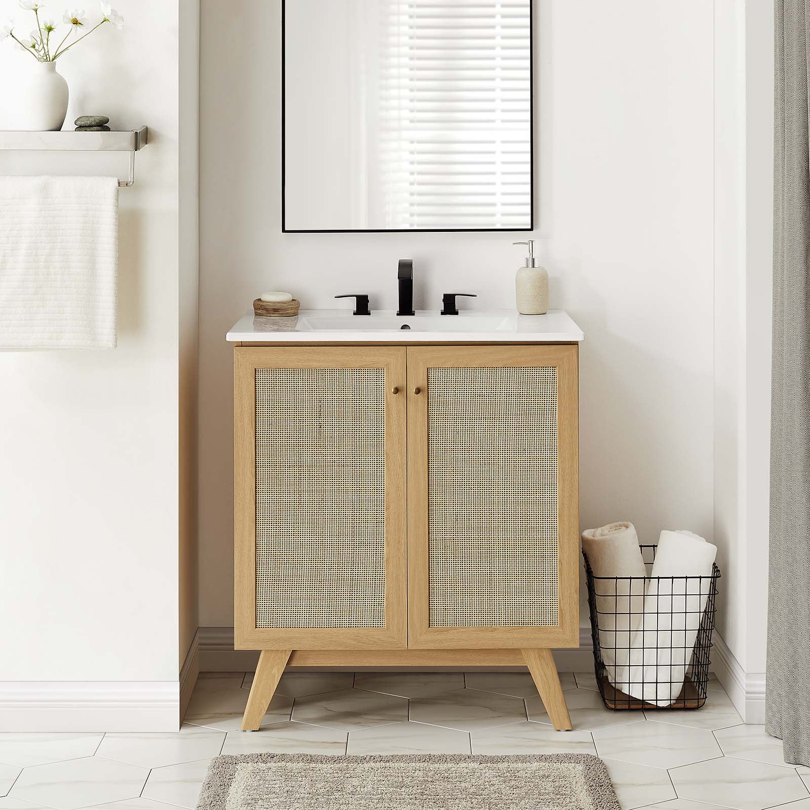Modway Soma 30” Bathroom Vanity Cabinet (Sink Basin Not Included) in ...