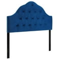 thumbnail image 1 of Diamond Tufted Velvet Headboard in Navy, 1 of 4