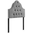 thumbnail image 1 of Modway Sovereign Diamond Tufted Velvet Twin Headboard in Gray, 1 of 5