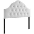 thumbnail image 1 of Modway Sovereign Queen Diamond Tufted Performance Velvet Headboard in White, 1 of 7