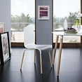 thumbnail image 1 of Modway Stack Dining Wood Side Chair in White, 1 of 5