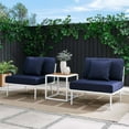 thumbnail image 1 of Modway Stance 3-Piece Modern Fabric/Aluminum Outdoor Set in Navy, 1 of 10