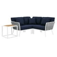 thumbnail image 1 of Modway Stance 4 Piece Outdoor Patio Aluminum Sectional Sofa Set, 1 of 16