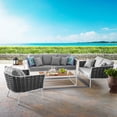 thumbnail image 1 of Stance 6 Piece Outdoor Patio Aluminum Sectional Sofa Set-EEI-3159, 1 of 10