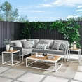 thumbnail image 1 of Stance 7 Piece Outdoor Patio Aluminum Sectional Sofa Set, 1 of 9