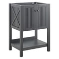 thumbnail image 1 of Steam 23" Bathroom Vanity Cabinet (Sink Basin Not Included) Gray, 1 of 8