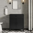 thumbnail image 1 of Modway Steamforge 30" Bathroom Vanity Cabinet (Sink Basin Not Included) in Black Walnut, 1 of 9