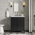 thumbnail image 1 of Modway Steamforge 30" Bathroom Vanity in White Black, 1 of 10