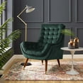 thumbnail image 1 of Modway Suggest Tufted Performance Velvet Lounge Chair in Green, 1 of 6