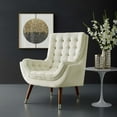 thumbnail image 1 of Modway Suggest Tufted Performance Velvet Lounge Chair in Ivory, 1 of 6