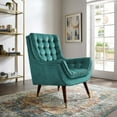 thumbnail image 1 of Suggest Button Tufted Performance Velvet Lounge Chair-EEI-3001, 1 of 6