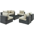 thumbnail image 1 of Summon 7 Piece Outdoor Patio Sunbrella� Sectional Set-EEI-1897, 1 of 8