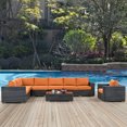 thumbnail image 1 of Summon 7 Piece Outdoor Patio Sunbrella Sectional Set EEI-2014, 1 of 3