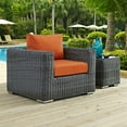 thumbnail image 1 of Modway Summon Outdoor Patio Fabric Sunbrella® Armchair in Canvas Tuscan, 1 of 2
