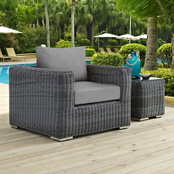 Modway Summon Outdoor Patio Fabric Sunbrella® Armchair, Multiple Colors