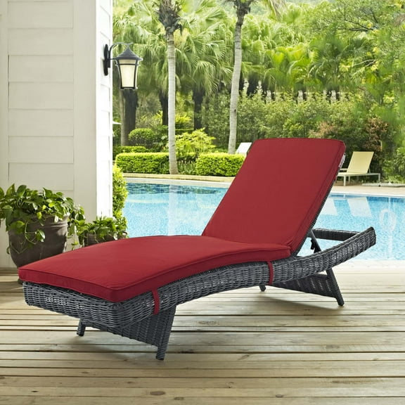 Modway Summon Outdoor Patio Sunbrella® Chaise, Multiple Colors