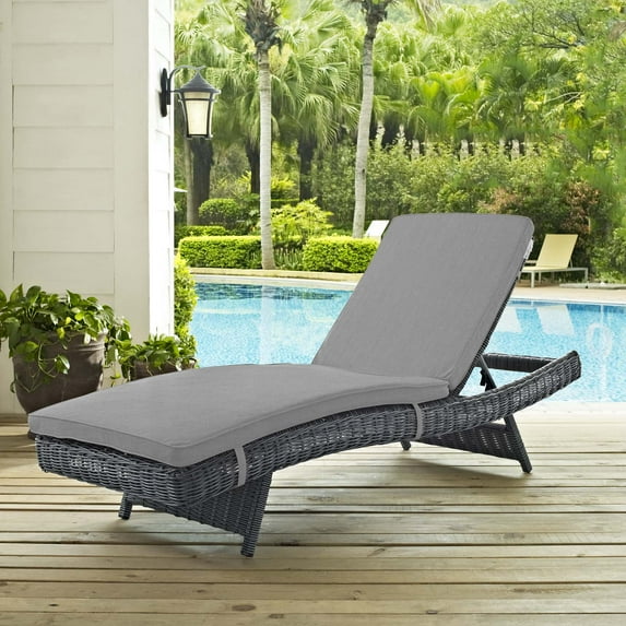 Modway Summon Outdoor Patio Sunbrella® Chaise, Multiple Colors
