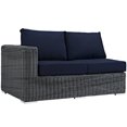 thumbnail image 1 of Modway Summon Outdoor Patio Sunbrella® Left Arm Loveseat in Canvas Navy, 1 of 2
