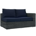 thumbnail image 1 of Modway Summon Outdoor Patio Sunbrella® Right Arm Loveseat in Canvas Navy, 1 of 2