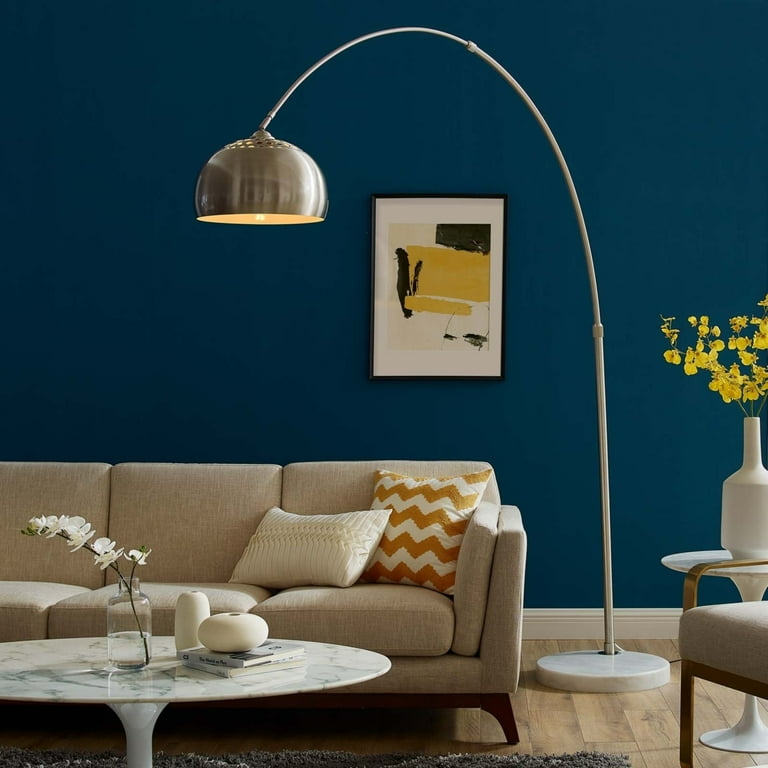 Modway Sunflower Round Marble Base Floor Lamp Multiple Colors Walmart