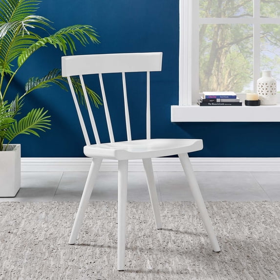 Modway Sutter Wood Dining Side Chair in White