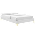 thumbnail image 1 of Modway Sutton Full Modern Performance Velvet Bed Frame in White, 1 of 8