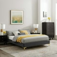 thumbnail image 1 of Modway Sutton Full Performance Velvet Bed Frame in Charcoal, 1 of 7