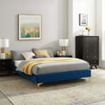 thumbnail image 1 of Modway Sutton Queen Performance Velvet Bed Frame in Navy, 1 of 8