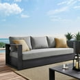 thumbnail image 1 of Modway Tahoe Outdoor Patio Powder-Coated Aluminum Sofa in Gray Gray, 1 of 8