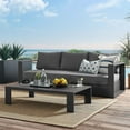 thumbnail image 1 of Modway Tahoe Outdoor Patio Powder-Coated Aluminum 2-Piece Set in Gray Charcoal, 1 of 10