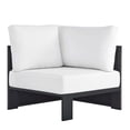 thumbnail image 1 of Tahoe Outdoor Patio Powder-Coated Aluminum Modular Corner Chair in Gray White, 1 of 8