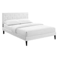 thumbnail image 1 of Modway Tarah King Vinyl Platform Bed with Squared Tapered Legs, 1 of 11